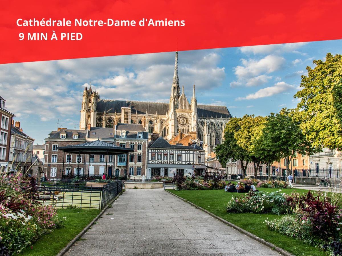 Superbe Appartement-Sauna-Cinema-Parking-Gare Amiens Exterior foto